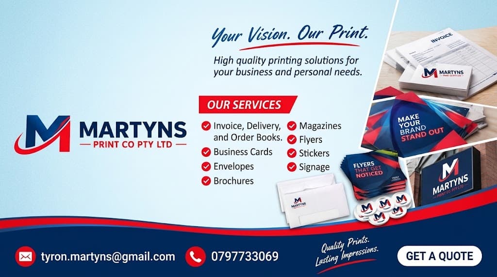 Martyns Print Co Flyer